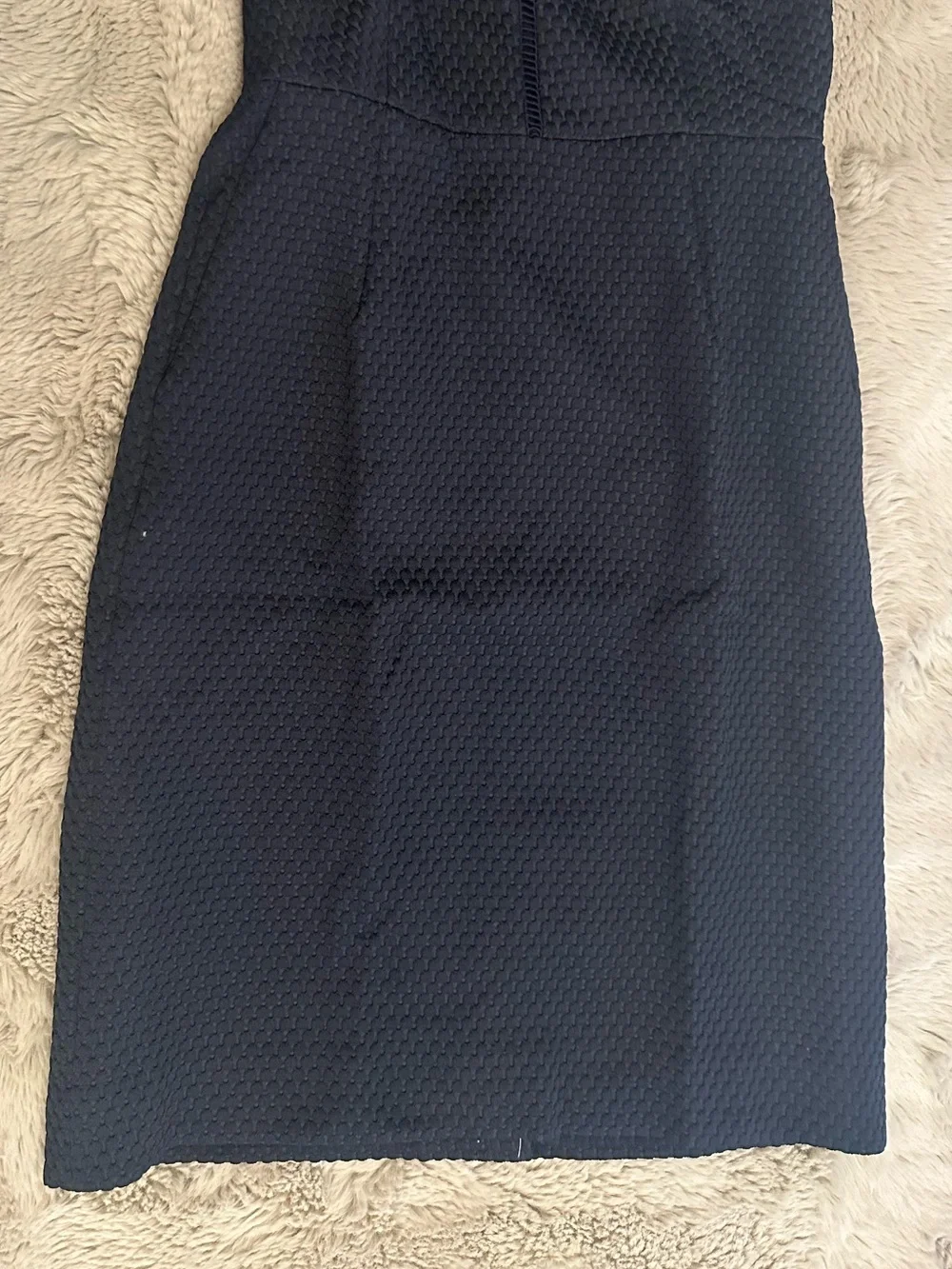 J. Crew Navy Textured Sleeveless Sheath Dress NWT, Size 6